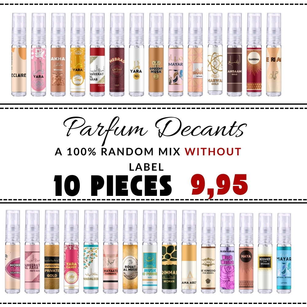 10 Willekeurige samples zonder Etiket