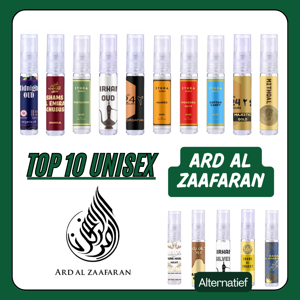 Ard al Zaafaran Top 10 Unisex Sample Set 2024 Q3