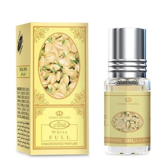 Al-Rehab Parfumolie Full met Witte Bloemen in 6 ml flesje, parfumolie full al-rehab
