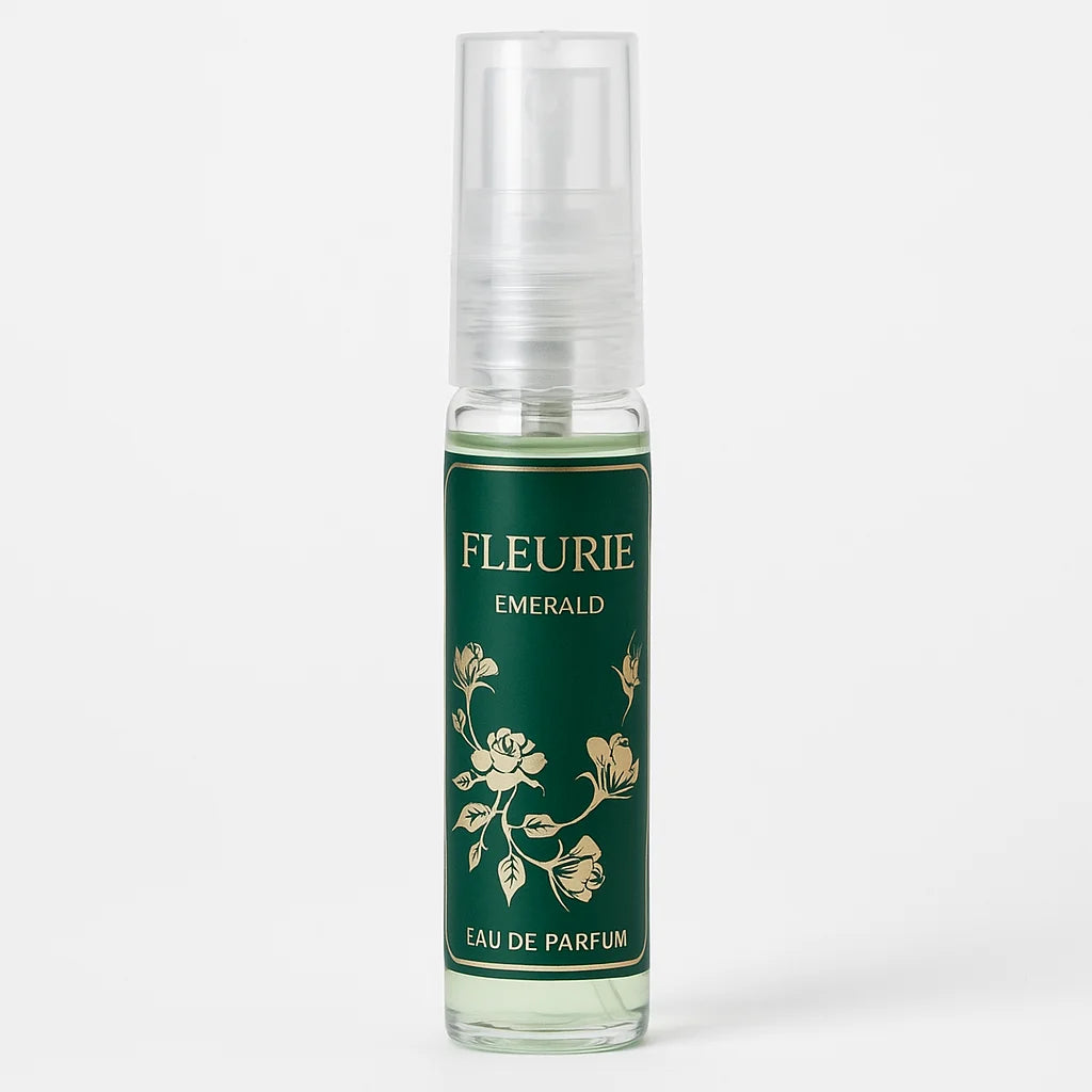 Groene bloemige Fleurie Emerald Riiffs arabische parfumolie fles