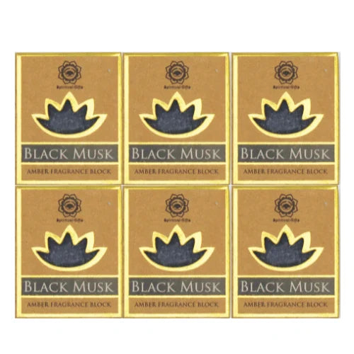 Green Tree Amber Fragrance Block Black Musk Set 6 Pcs