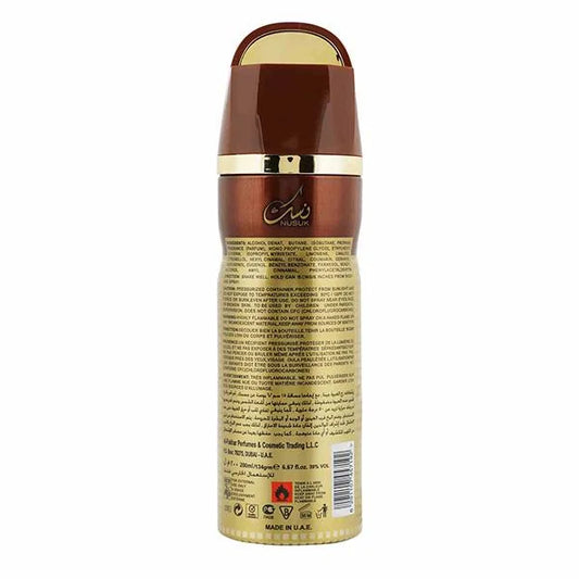 Bruin gouden sprayflesje met pomp voor amber oud deodorant