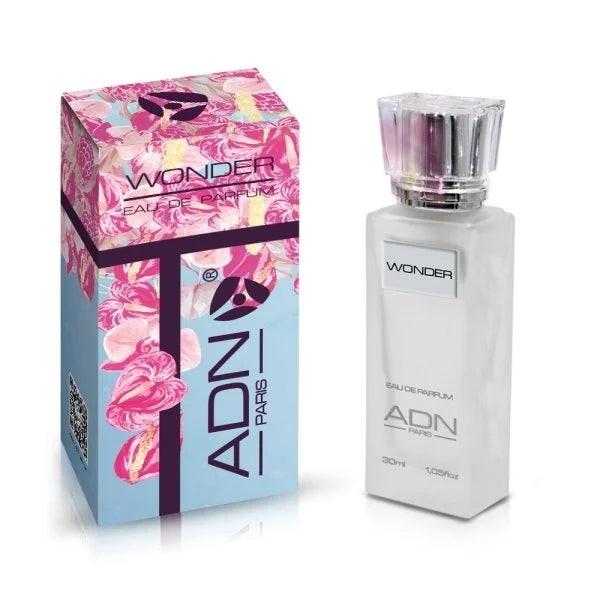 Een box en fles van ADN Parfum Wonder Eau de Parfum Set voor dames