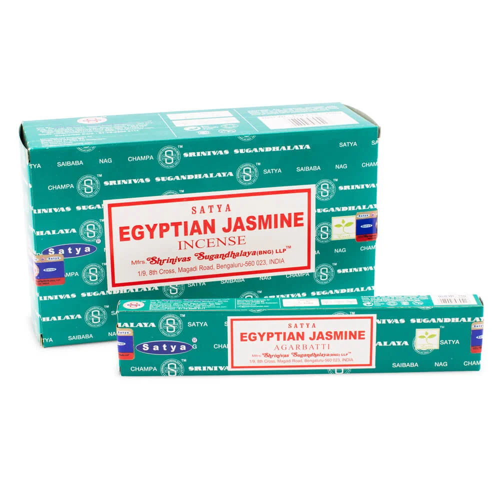 Satya Egyptische Jasmijn Wierookstokjes voor een rustgevende sfeer, Egyptische jasmijn geur