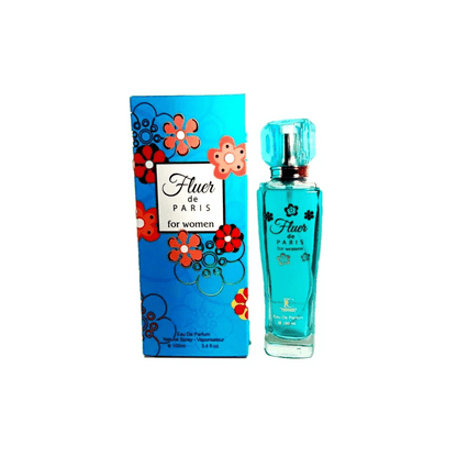 Turquoise Arabische parfum met doosje en parfumflesje, fragrance couture parfumolie