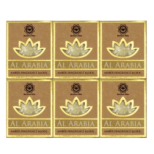 Green Tree Amber Fragrance Block al Arabia Set 6 Pcs