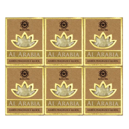 Green Tree Amber Fragrance Block al Arabia Set 6 Pcs