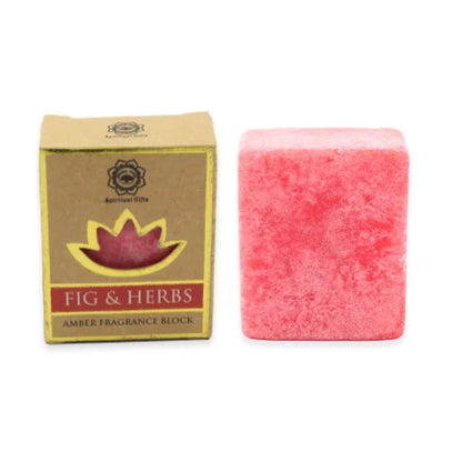 Green Tree Amber Fragrance Block Fig & Herbs Set 6 Pcs