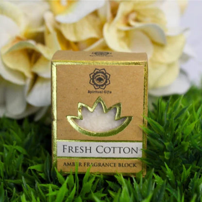Green Tree Amber Fragrance Block Fresh Cotton Set 6 Pcs