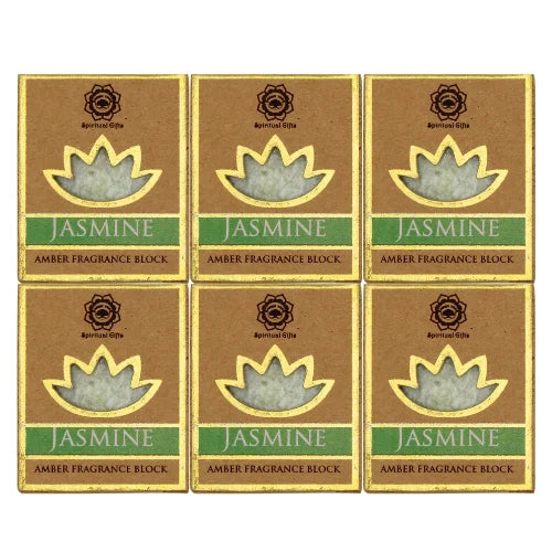 Green Tree Amber Fragrance Block Jasmine Set 6 Pcs