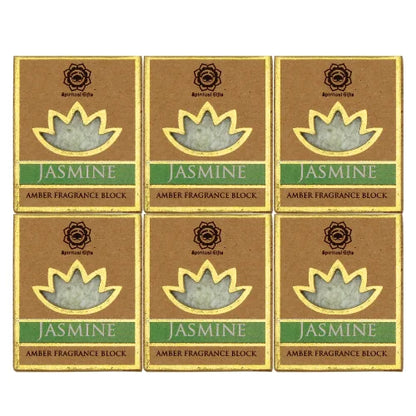 Green Tree Amber Fragrance Block Jasmine Set 6 Pcs