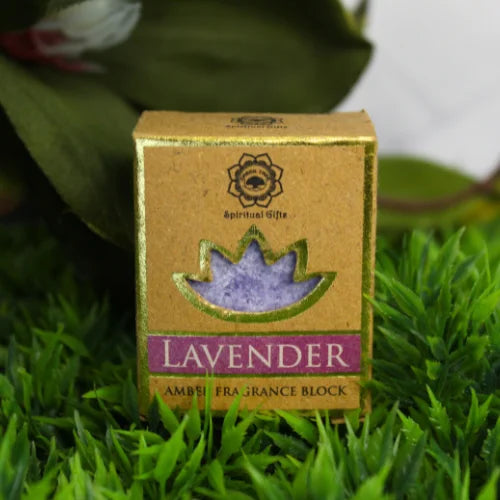 Green Tree Amber Fragrance Block Lavender Set 6 Pcs