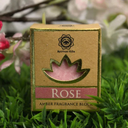 Green Tree Amber Fragrance Block Rose Set 6 Pcs