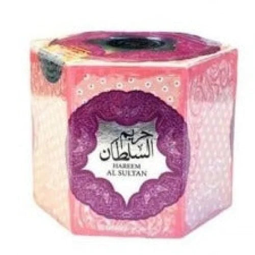 Hexagonale roze zeepblok van Hareem al Sultan Crème met arabische parfum