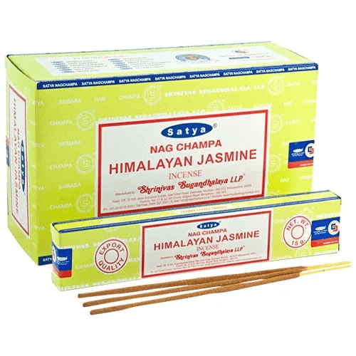 Satya Nag Champa Himalaya Jasmine wierookstokjes voor een rustgevende sfeer