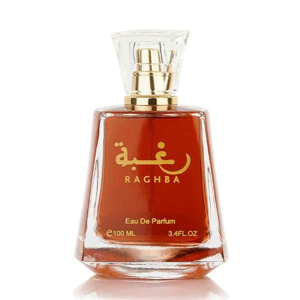 Lattafa Parfum Raghba Eau de Parfum 100ml met gouden dop en rode label