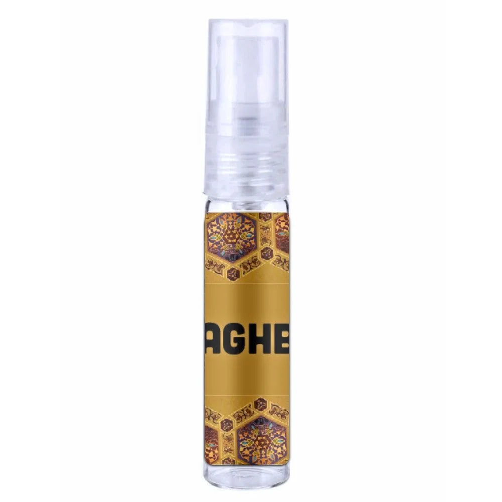 Gouden en heldere Lattafa Parfum Raghba Eau de Parfum 100ml fles