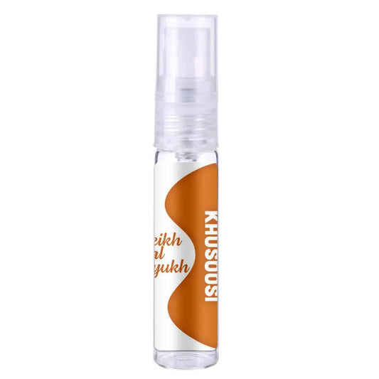 Witte en oranje spuitfles Lattafa Parfum Sheikh Shuyukh Khusoosi 100 ml