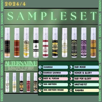 Lattafa Sample Set Top 10 2024 Q4 - Sampleset