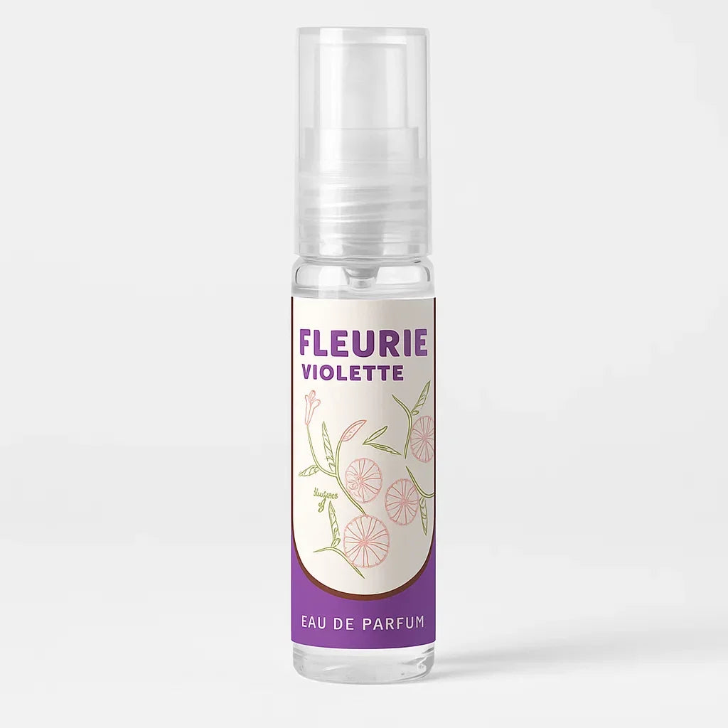 Paars Arabische Parfum Artikelen met Bloemenlabel