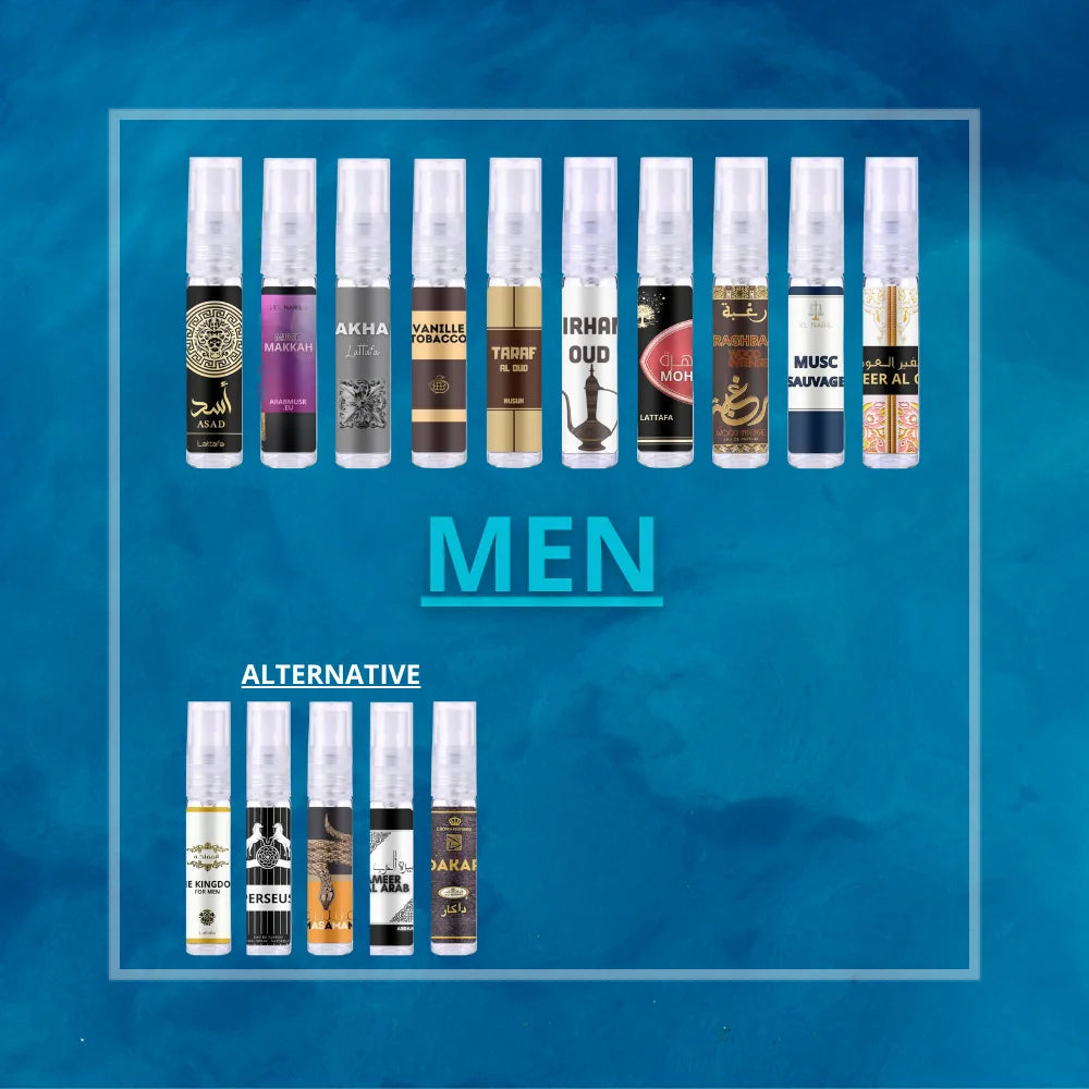 Parfum Testers Top 10 Heren - Sampleset