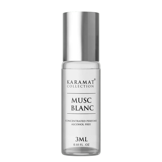 Karamat Collectie Musc Blanc parfumfles met parfumolie musc blanc