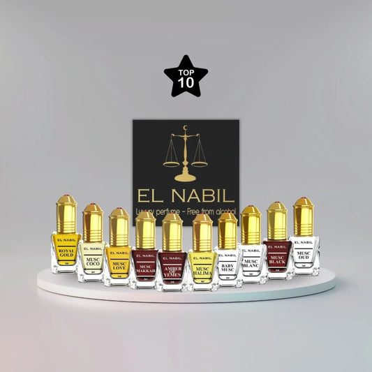 Set van tien El Nabil bundel met Arabische parfum en parfumolie voor luxe geurervaring