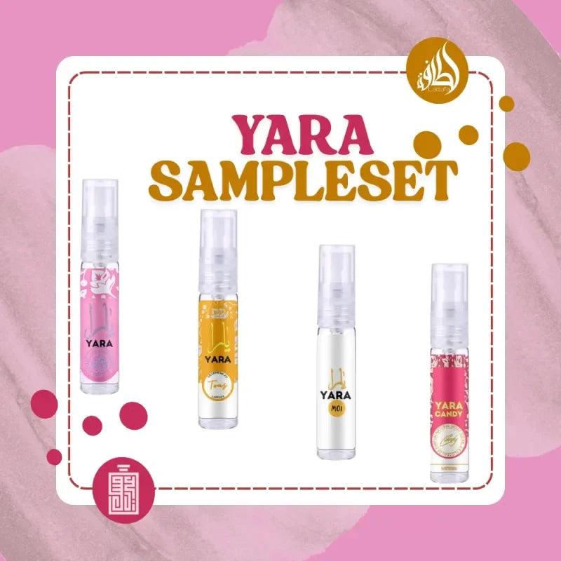 Yara Sampleset biedt verscheidene Yara parfum samples voor een geurnovelle